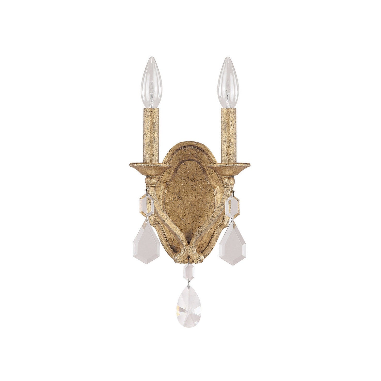 Capital Lighting - 1617AG-CR - Two Light Wall Sconce - Blakely - Antique Gold