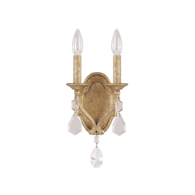 Capital Lighting - 1617AG-CR - Two Light Wall Sconce - Blakely - Antique Gold