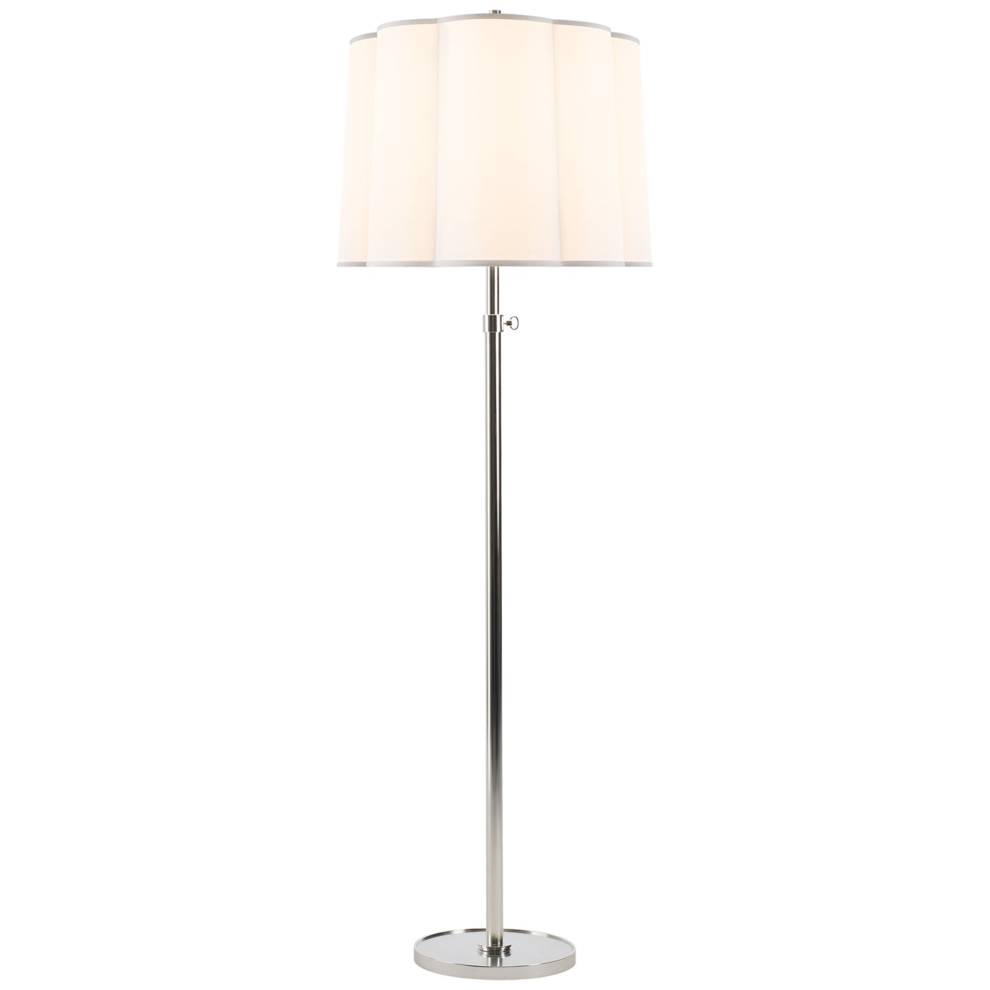 Visual Comfort Signature - BBL 1023SS-S - One Light Floor Lamp - Simple Scallop - Soft Silver