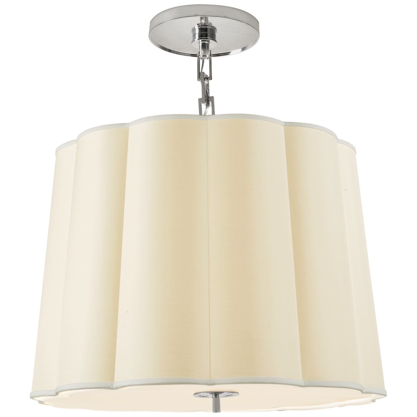 Visual Comfort Signature - BBL 5015SS-S - Five Light Pendant - Simple Scallop - Soft Silver