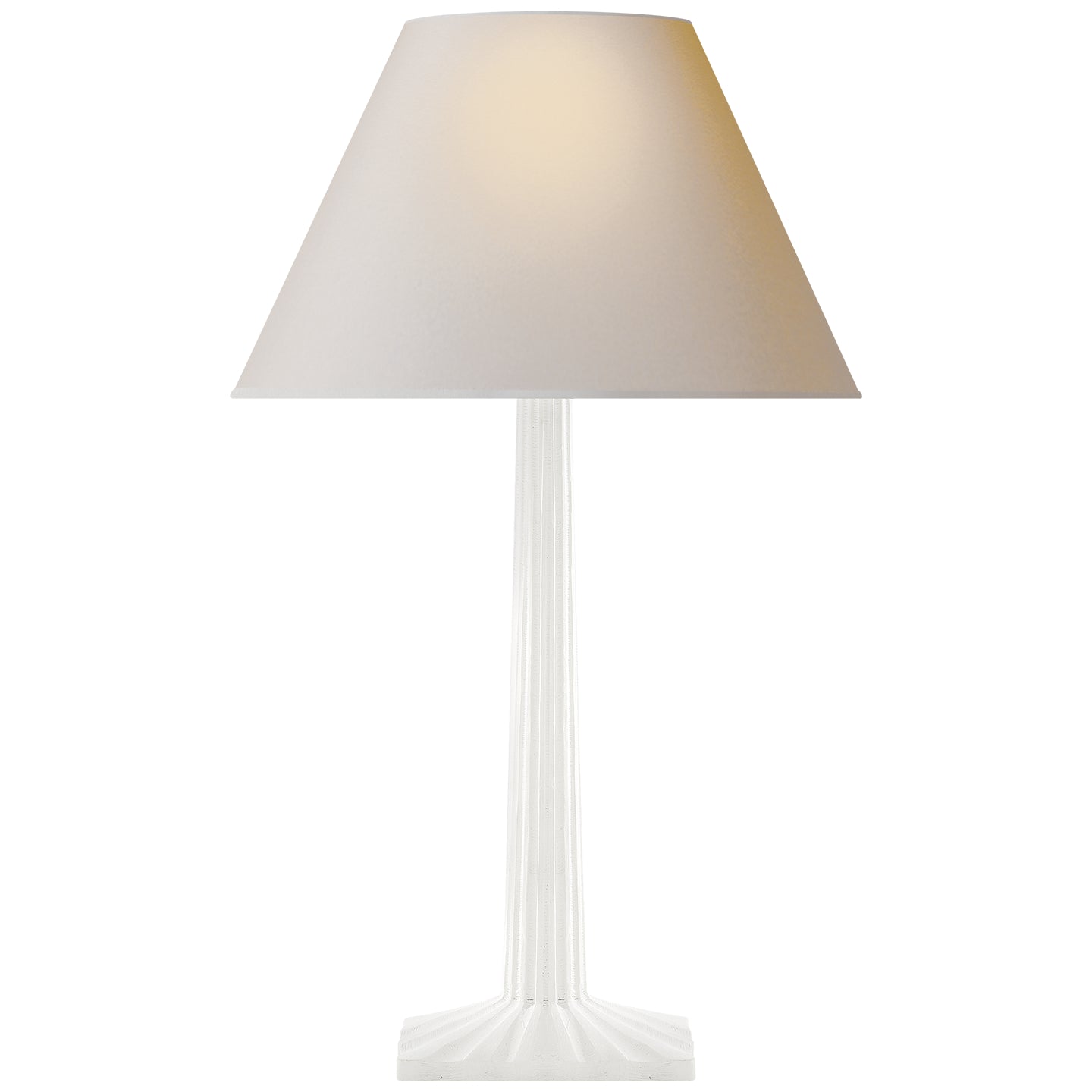 Visual Comfort Signature - CHA 8707WHT-NP - One Light Table Lamp - Strie - Plaster White