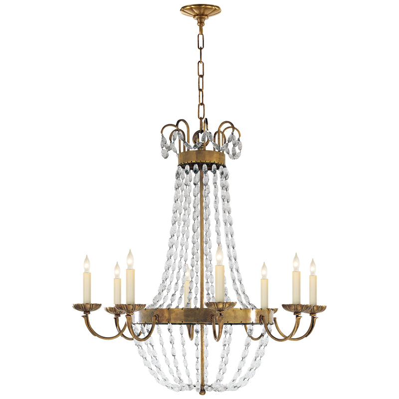 Visual Comfort Signature - CHC 1408AB-SG - Eight Light Chandelier - Paris Flea Market - Antique-Burnished Brass