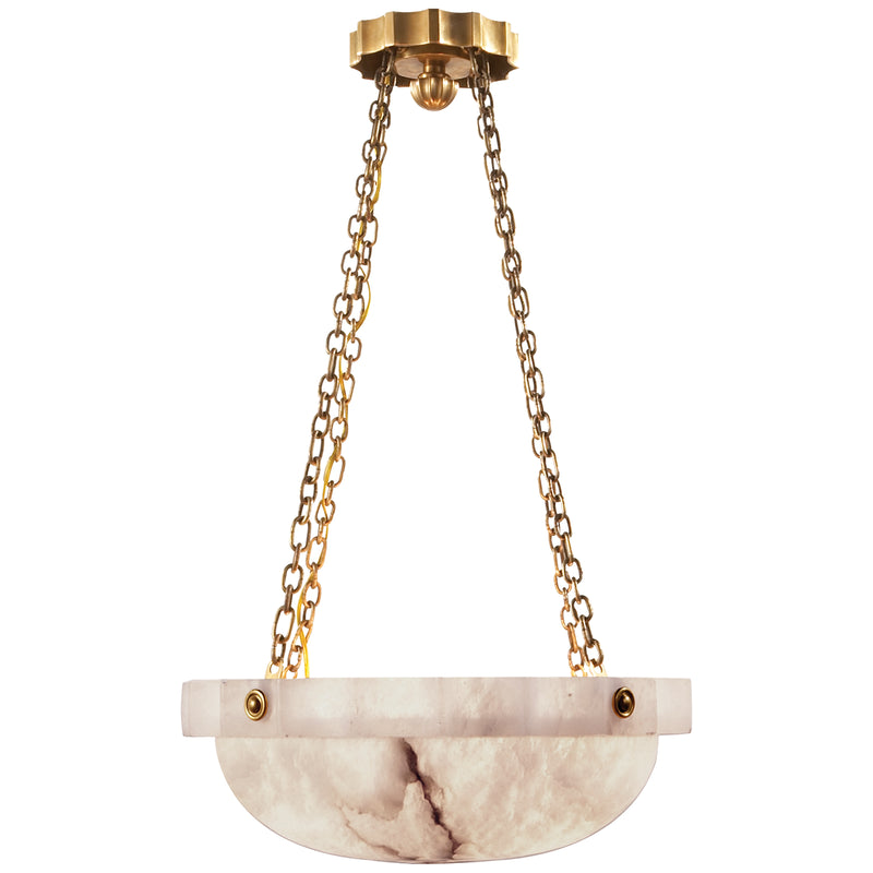Visual Comfort Signature - CHC 2149ALB - Two Light Chandelier - Fluted Band - Alabaster