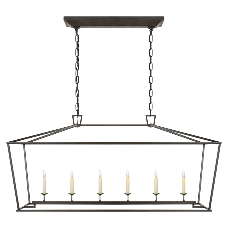 Visual Comfort Signature - CHC 2166AI - Six Light Lantern - Darlana - Aged Iron