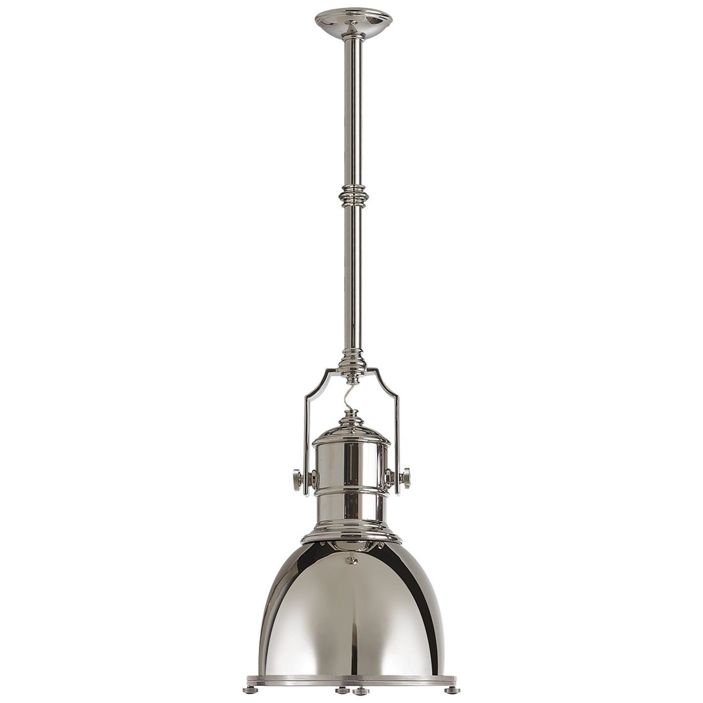 Visual Comfort Signature - CHC 5133PN-PN - One Light Pendant - Country Industrial - Polished Nickel