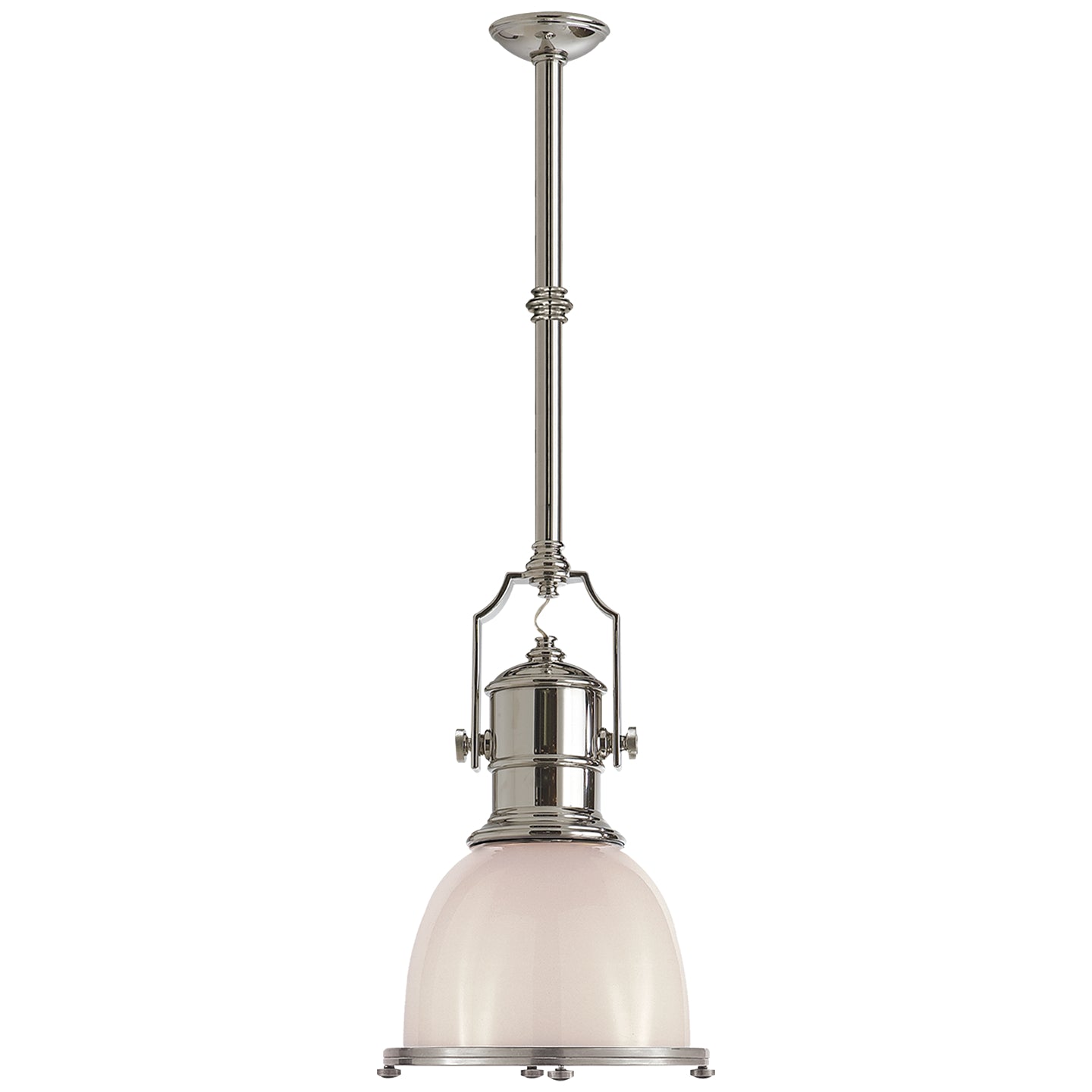 Visual Comfort Signature - CHC 5133PN-WG - One Light Pendant - Country Industrial - Polished Nickel