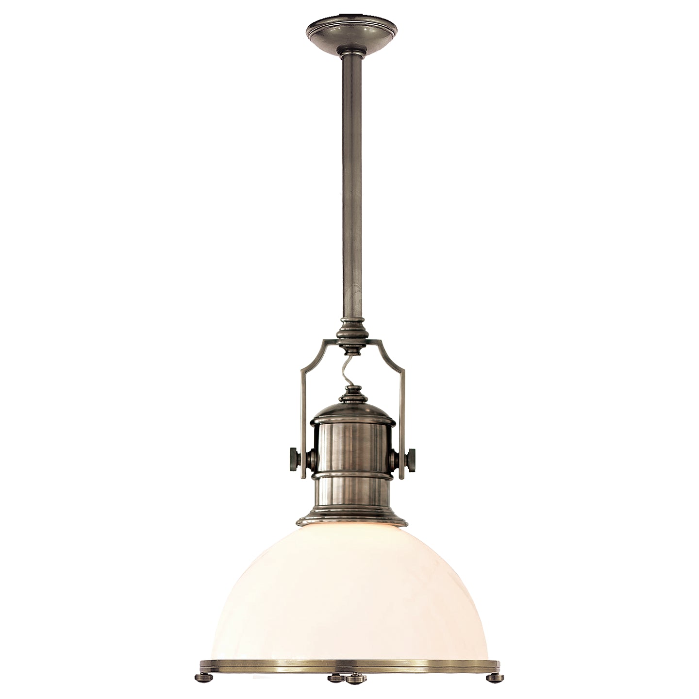 Visual Comfort Signature - CHC 5136AN-WG - One Light Pendant - Country Industrial - Antique Nickel