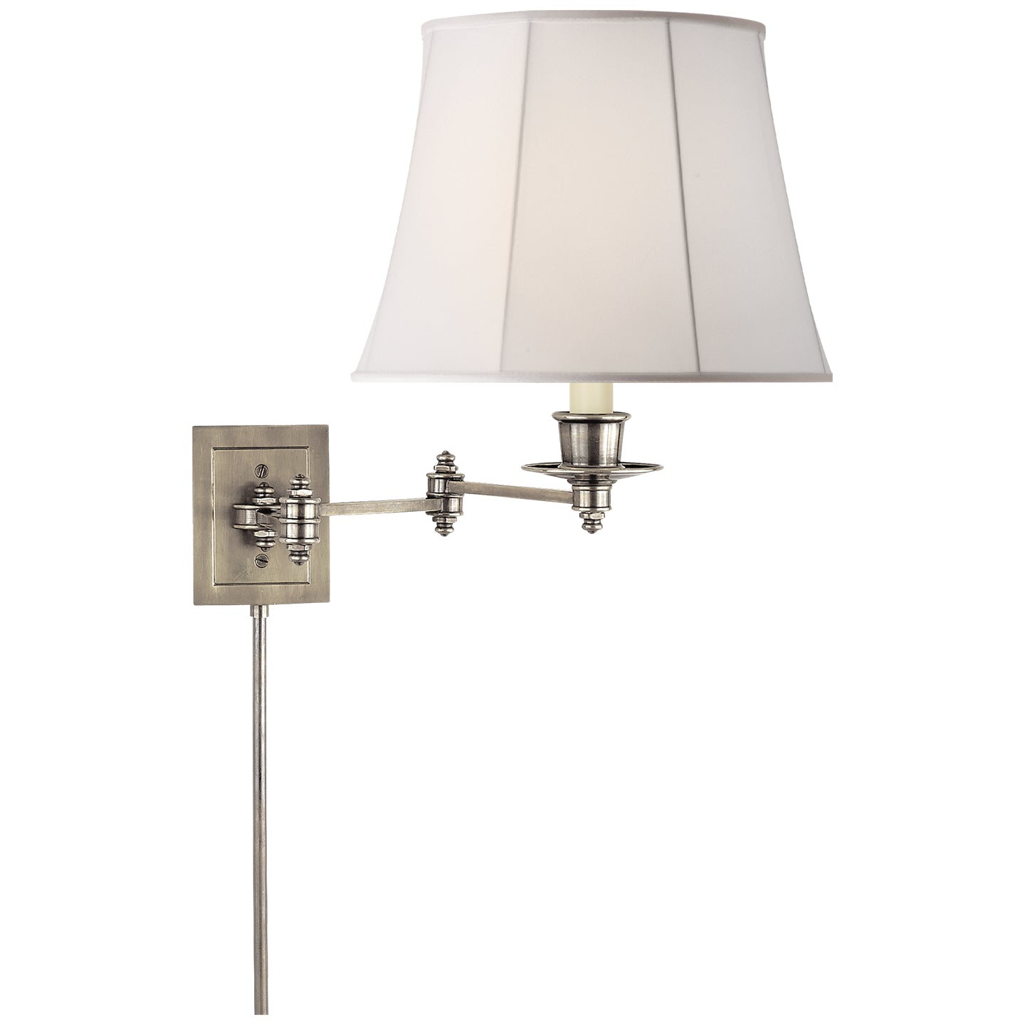 Visual Comfort Signature - S 2000AN-L - One Light Swing Arm Wall Lamp - Swing Arm Sconce - Antique Nickel