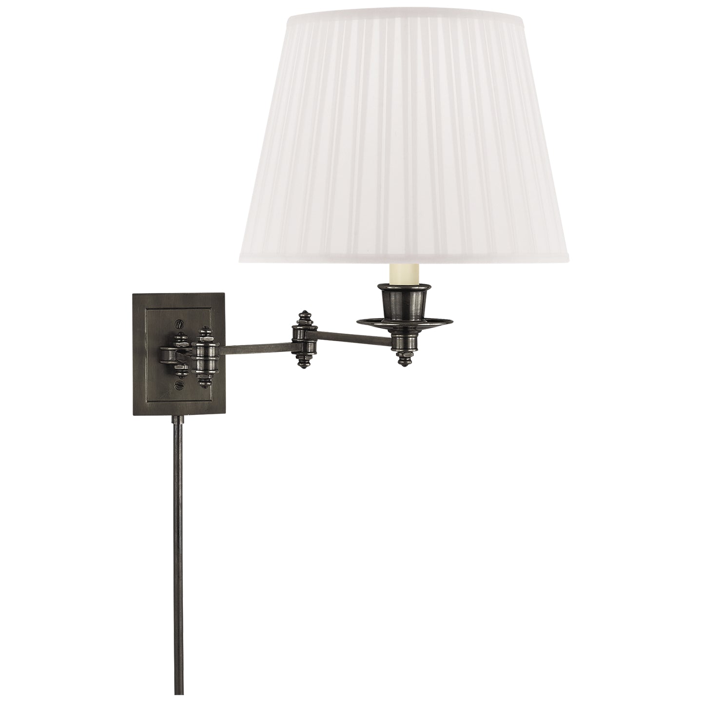Visual Comfort Signature - S 2000BZ-S - One Light Swing Arm Wall Lamp - Swing Arm Sconce - Bronze