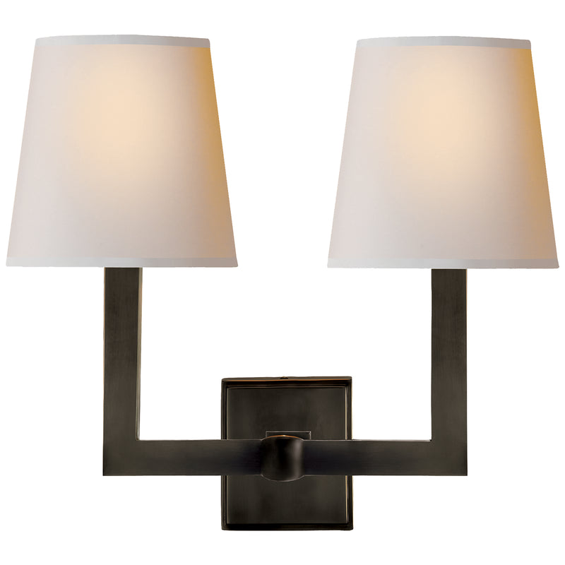 Visual Comfort Signature - SL 2820BZ-NP - Two Light Wall Sconce - Square Tube - Bronze