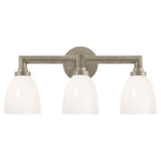 Visual Comfort Signature - SL 2843AN-WG - Three Light Bath Sconce - Wilton - Antique Nickel