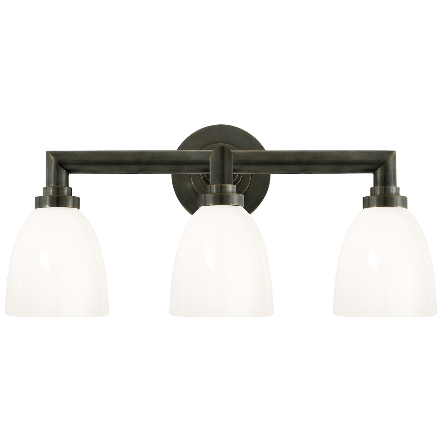 Visual Comfort Signature - SL 2843BZ-WG - Three Light Bath Sconce - Wilton - Bronze