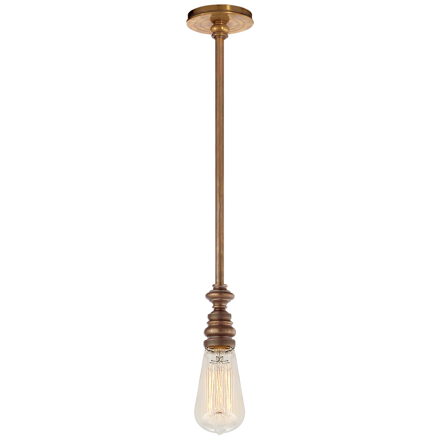 Visual Comfort Signature - SL 5125HAB - One Light Pendant - Boston - Hand-Rubbed Antique Brass