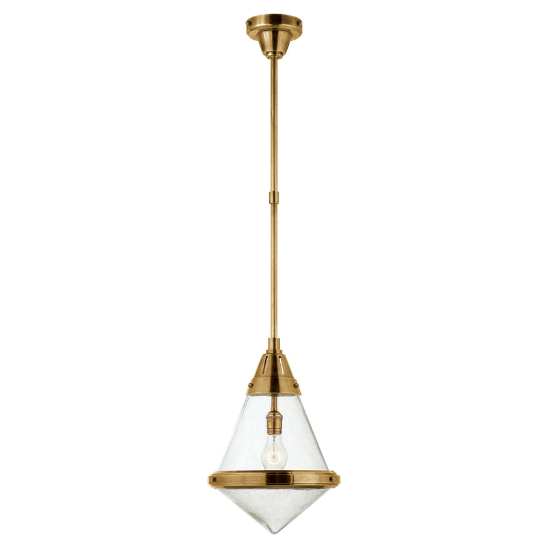 Visual Comfort Signature - TOB 5155HAB-SG - One Light Pendant - Gale - Hand-Rubbed Antique Brass