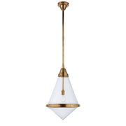 Visual Comfort Signature - TOB 5156HAB-SG - One Light Pendant - Gale - Hand-Rubbed Antique Brass