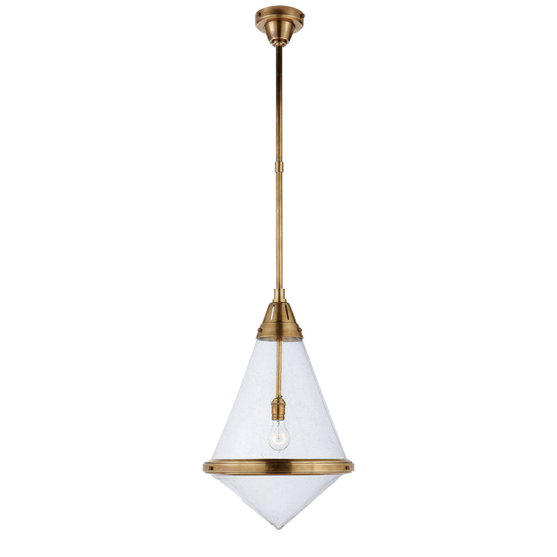 Visual Comfort Signature - TOB 5156HAB-SG - One Light Pendant - Gale - Hand-Rubbed Antique Brass