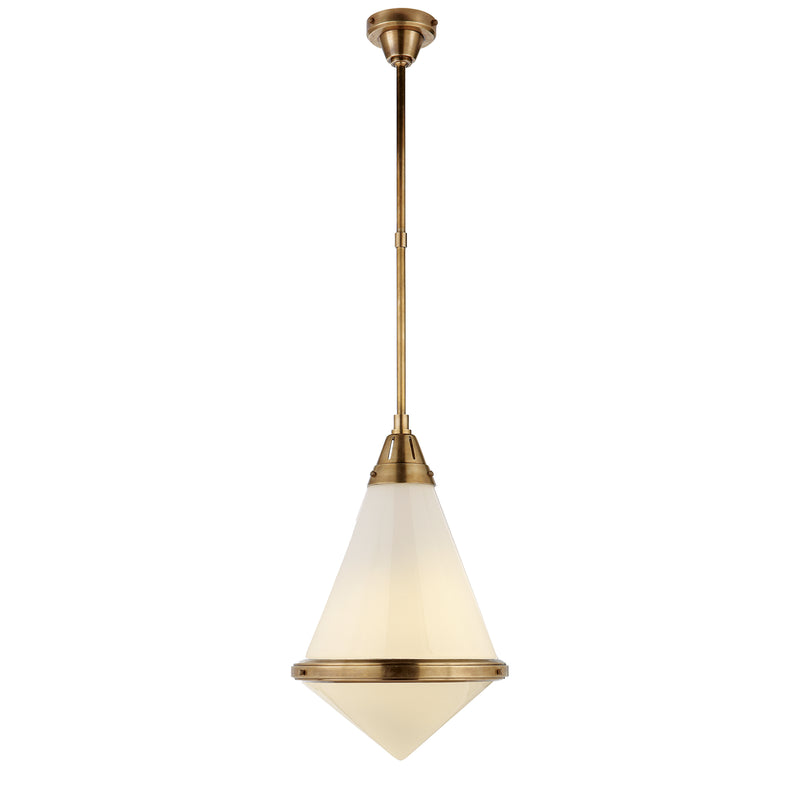 Visual Comfort Signature - TOB 5156HAB-WG - One Light Pendant - Gale - Hand-Rubbed Antique Brass