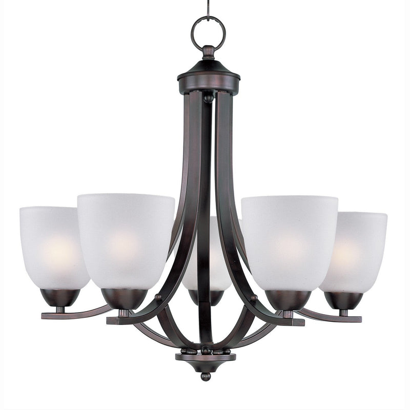 Maxim - 11225FTOI - Five Light Chandelier - Axis - Oil Rubbed Bronze