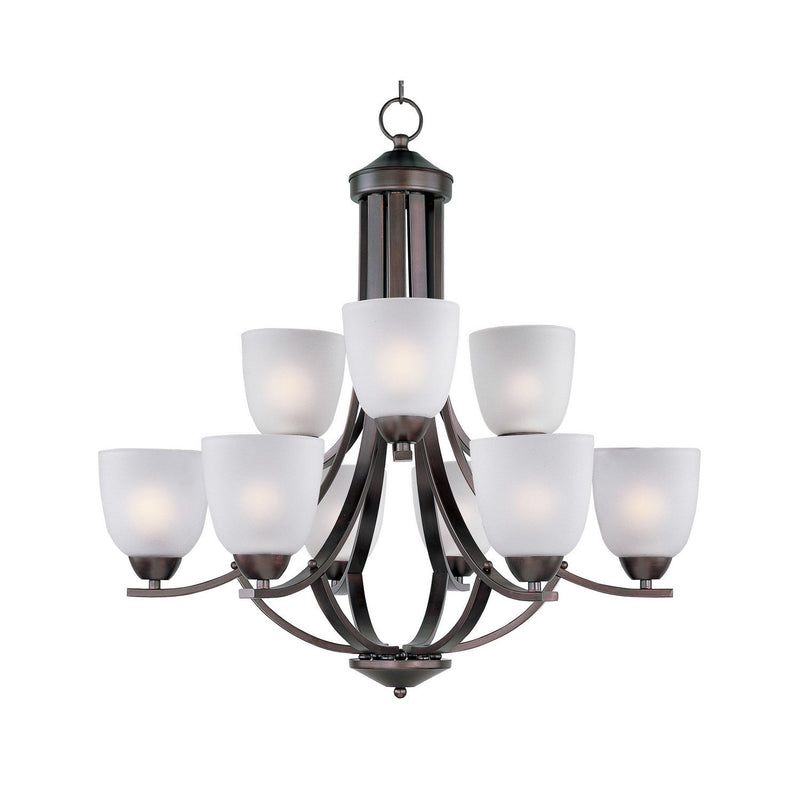 Maxim - 11226FTOI - Nine Light Chandelier - Axis - Oil Rubbed Bronze