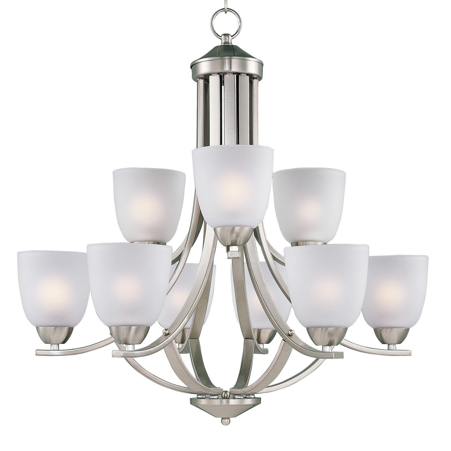Maxim - 11226FTSN - Nine Light Chandelier - Axis - Satin Nickel
