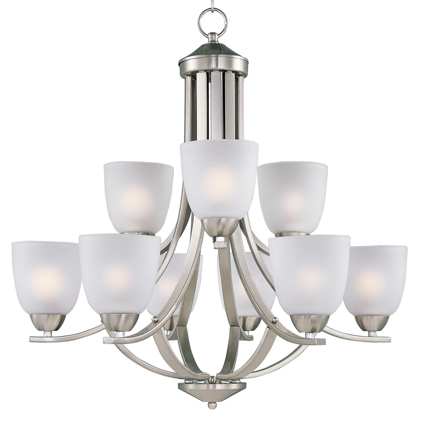 Maxim - 11226FTSN - Nine Light Chandelier - Axis - Satin Nickel