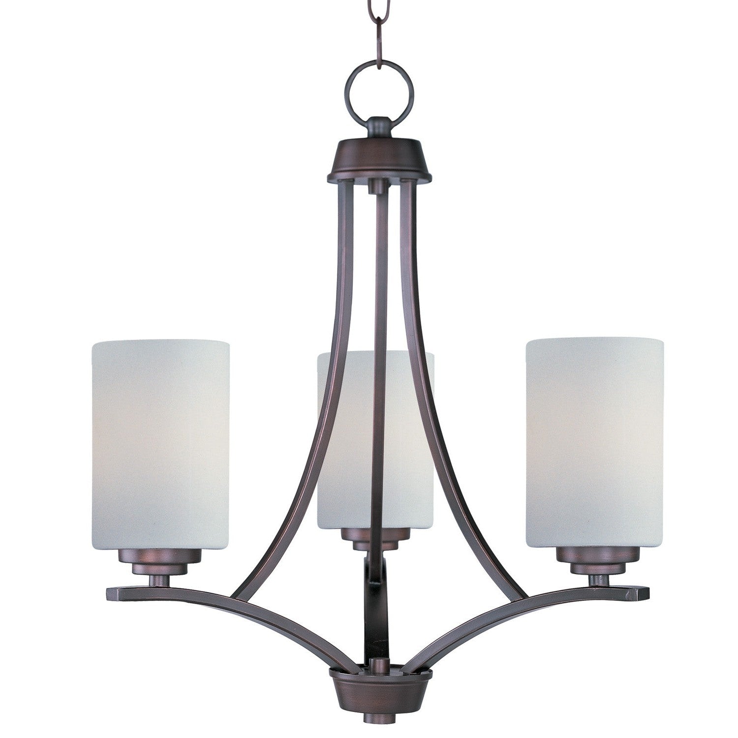 Maxim - 20033SWOI - Three Light Chandelier - Deven - Oil Rubbed Bronze