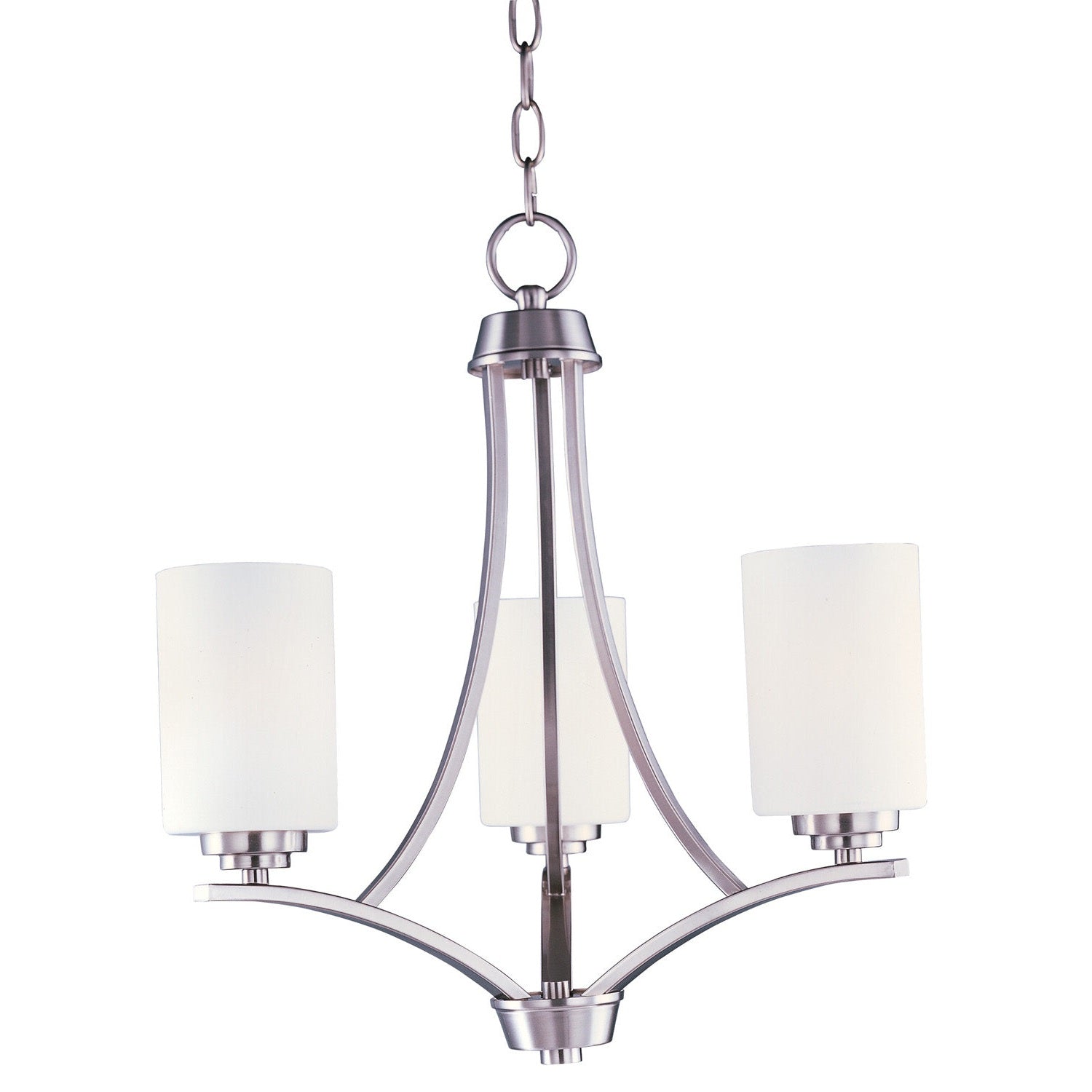 Maxim - 20033SWSN - Three Light Chandelier - Deven - Satin Nickel