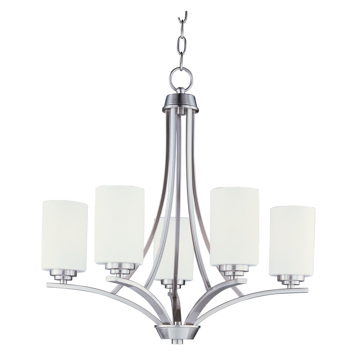 Maxim - 20035SWSN - Five Light Chandelier - Deven - Satin Nickel