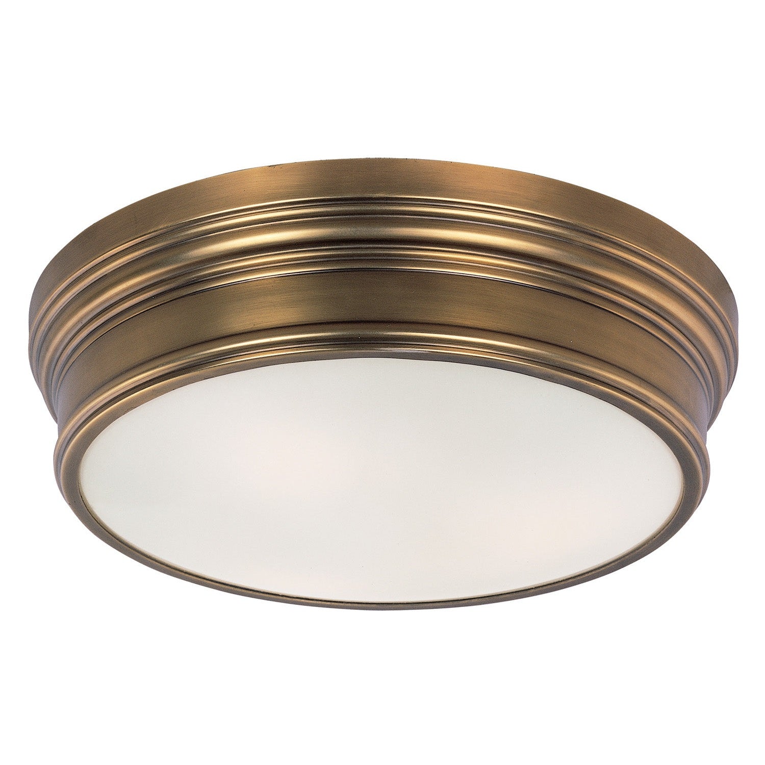 Maxim - 22371SWNAB - Three Light Flush Mount - Fairmont - Natural Aged Brass