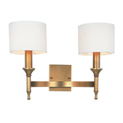 Maxim - 22379OMNAB - Two Light Wall Sconce - Fairmont - Natural Aged Brass