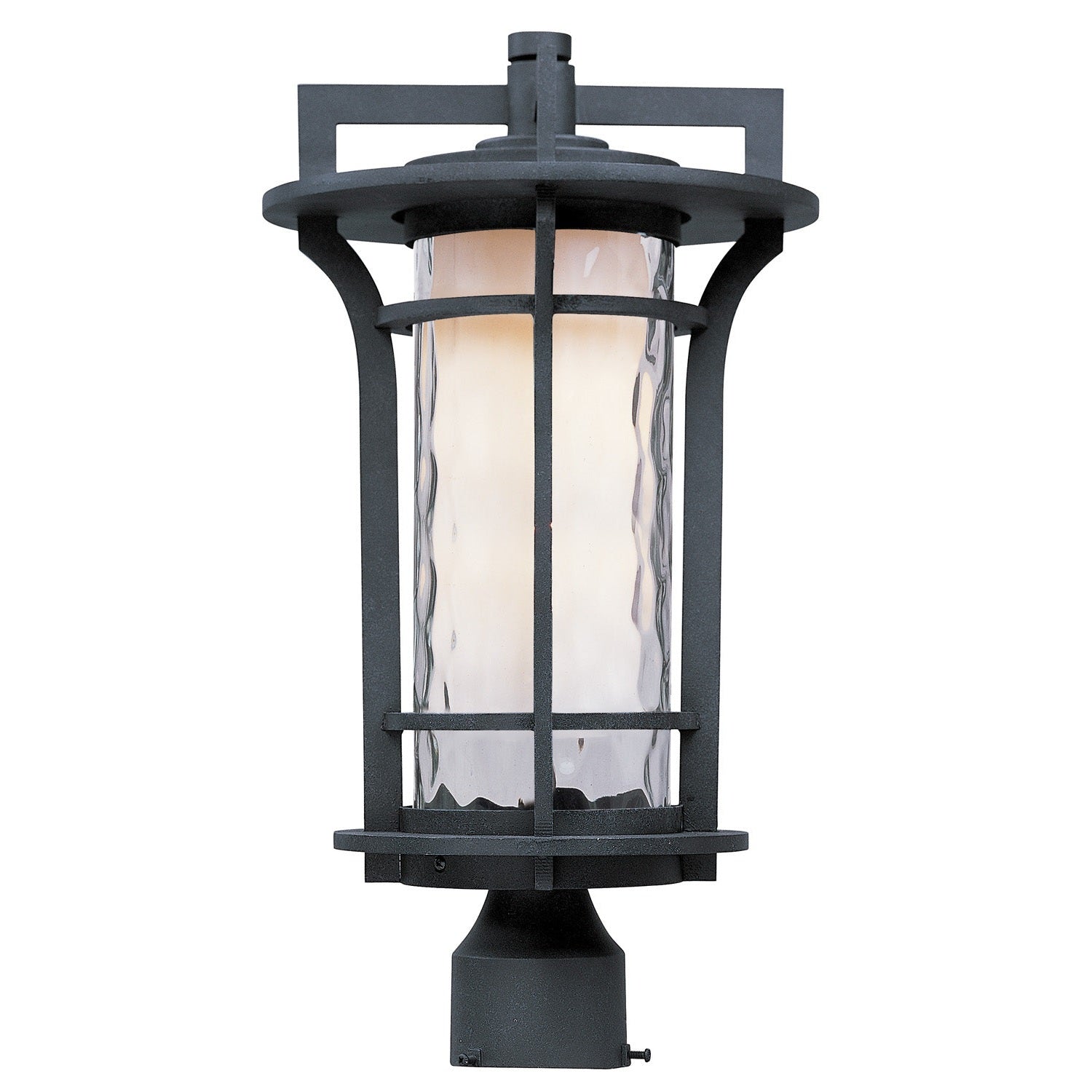 Maxim - 30480WGBO - One Light Outdoor Pole/Post Lantern - Oakville - Black Oxide