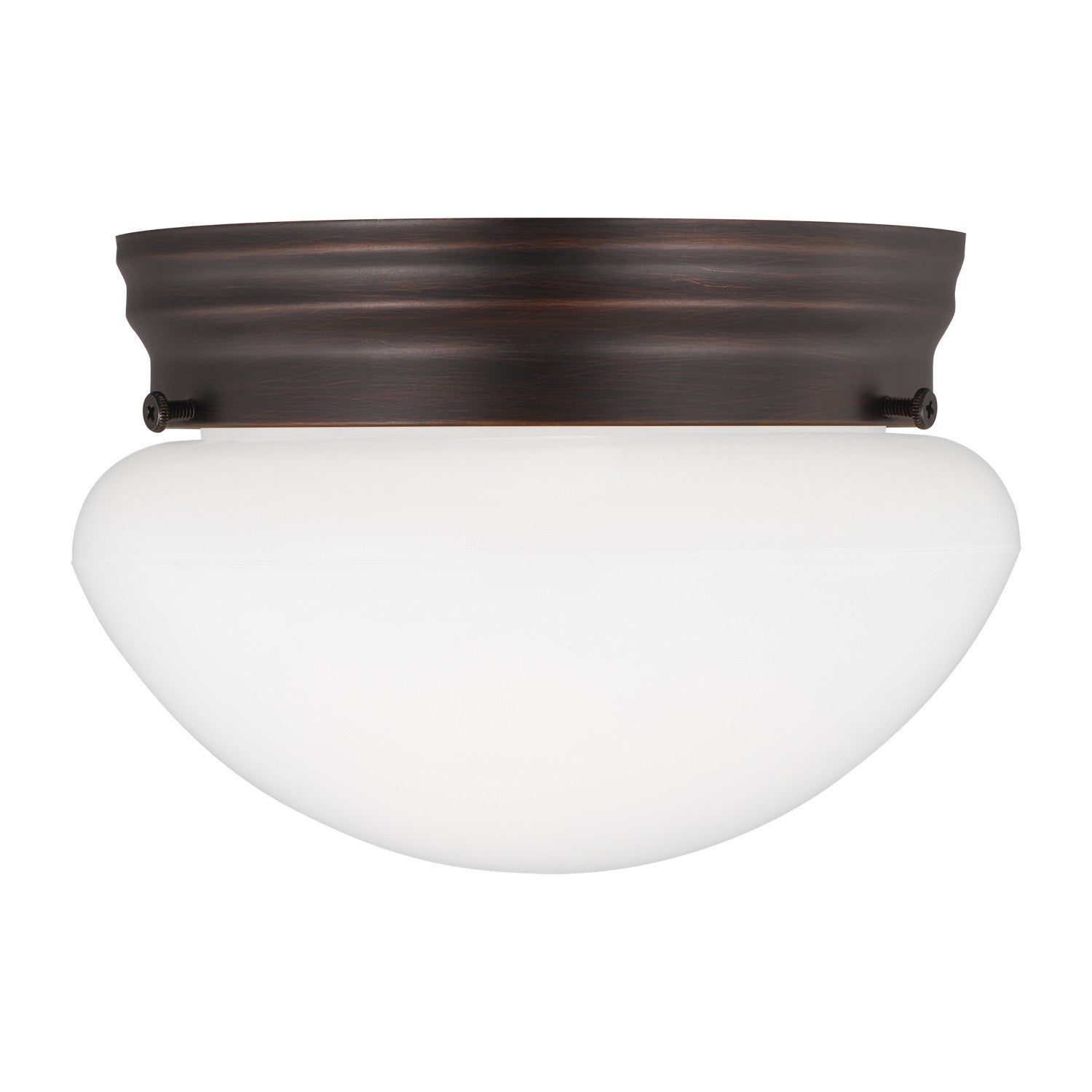 Generation Lighting - 5326-710 - One Light Flush Mount - Webster - Bronze