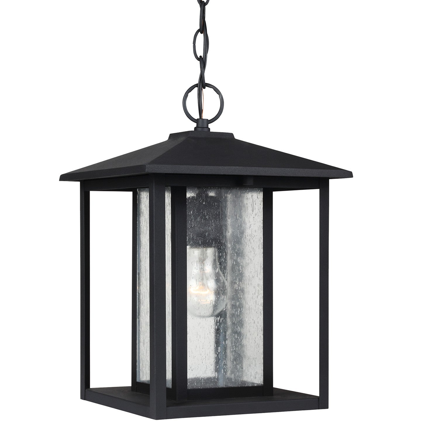Generation Lighting - 62027-12 - One Light Outdoor Pendant - Hunnington - Black