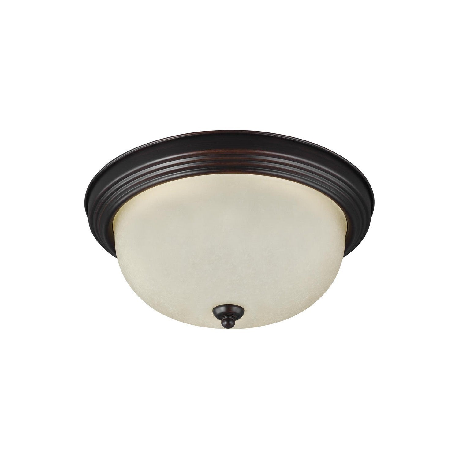 Generation Lighting - 77063-710 - One Light Flush Mount - Geary - Bronze