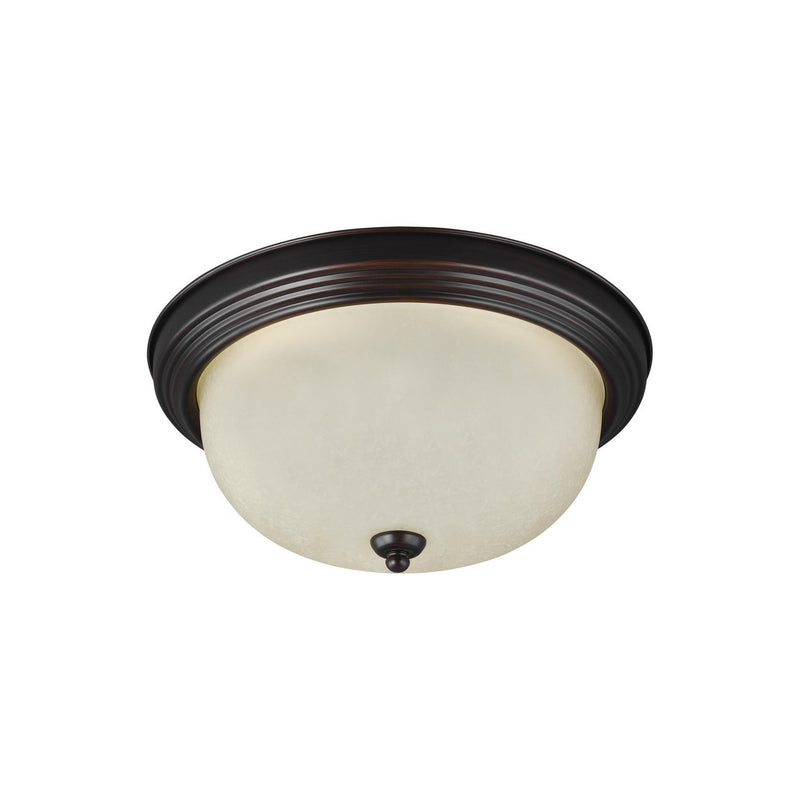 Generation Lighting - 77063-710 - One Light Flush Mount - Geary - Bronze