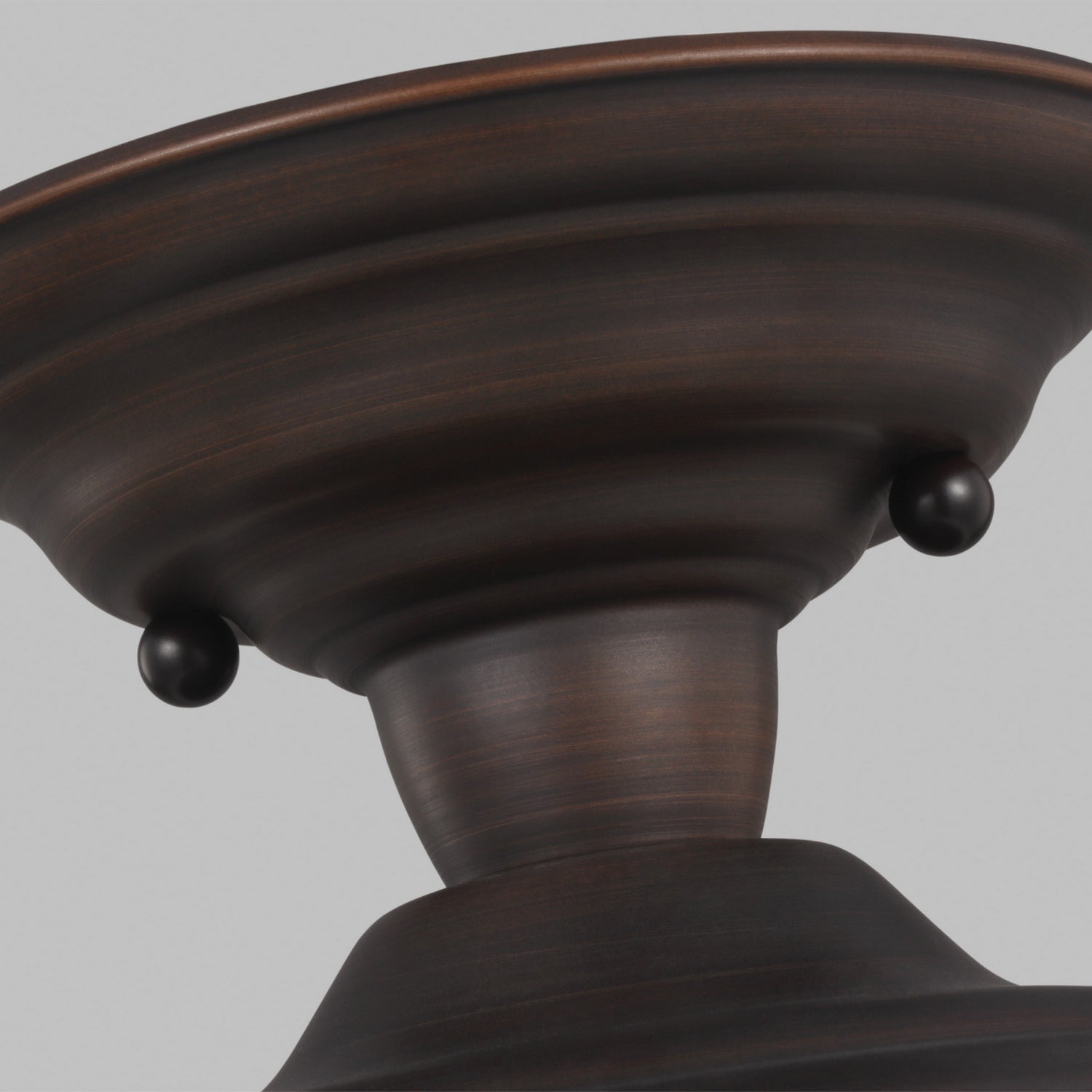 Generation Lighting - 77436-710 - One Light Semi-Flush Mount - Academy - Bronze