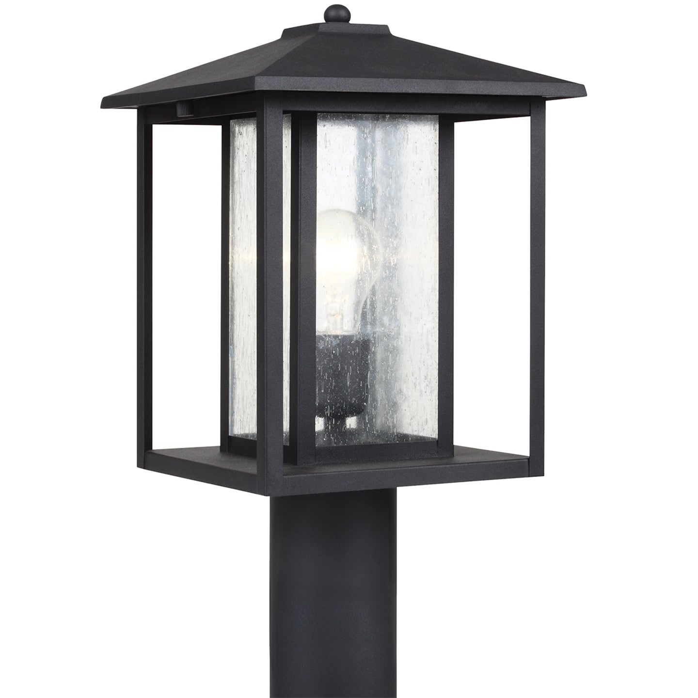 Generation Lighting - 82027-12 - One Light Outdoor Post Lantern - Hunnington - Black