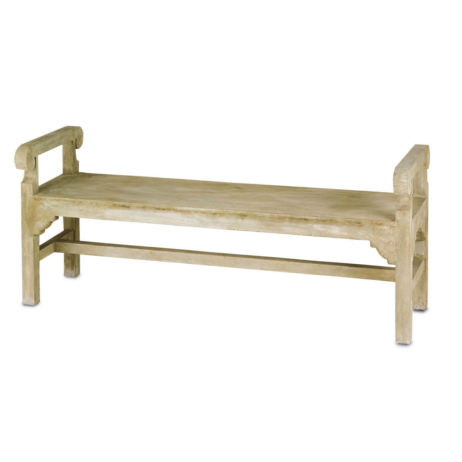 Currey and Company - 2022 - Bench - Portland/Faux Bois
