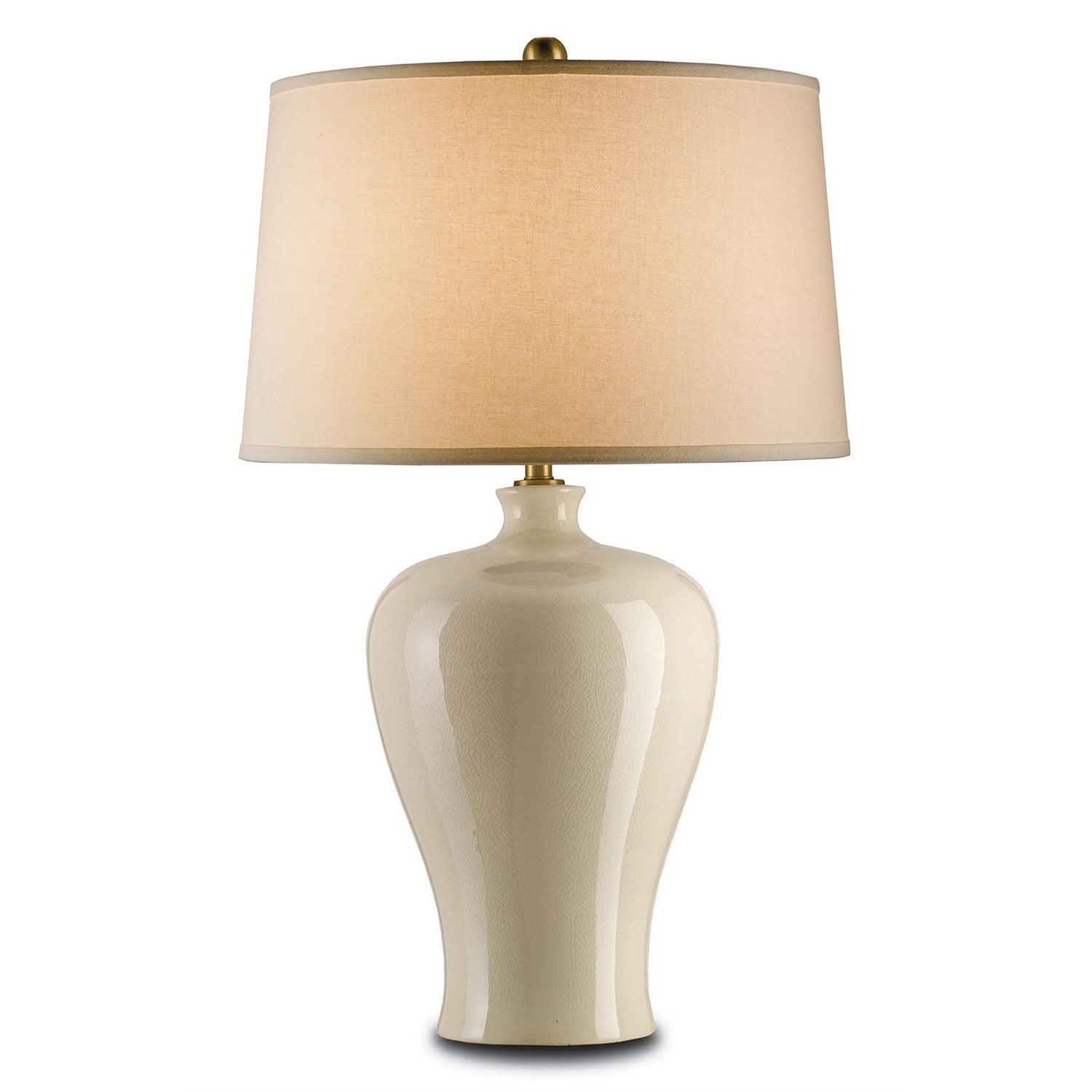 Currey and Company - 6822 - One Light Table Lamp - Blaise Cream Table Lamp - Cream Crackle