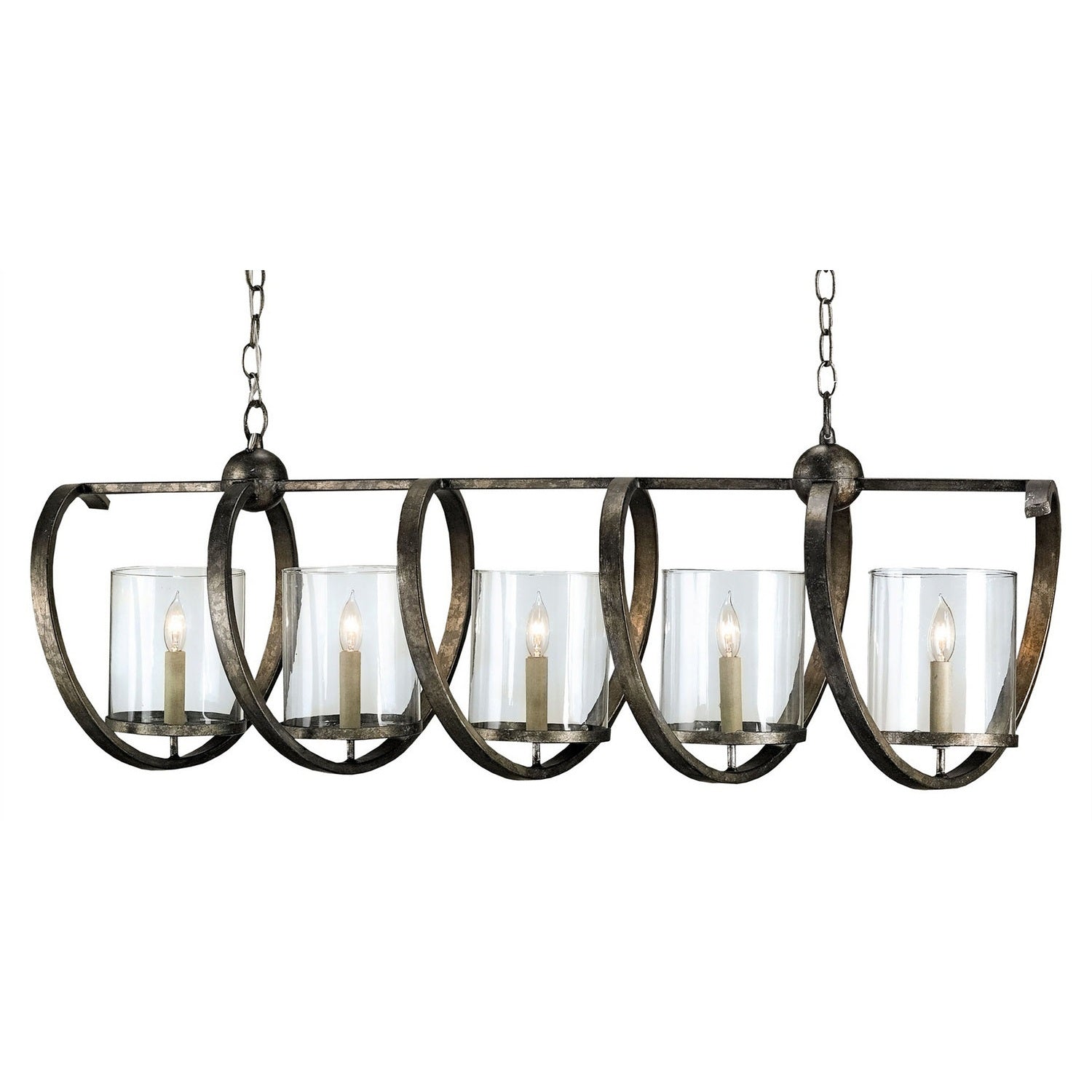 Currey and Company - 9915 - Five Light Chandelier - Maximus Collection - Pyrite Bronze