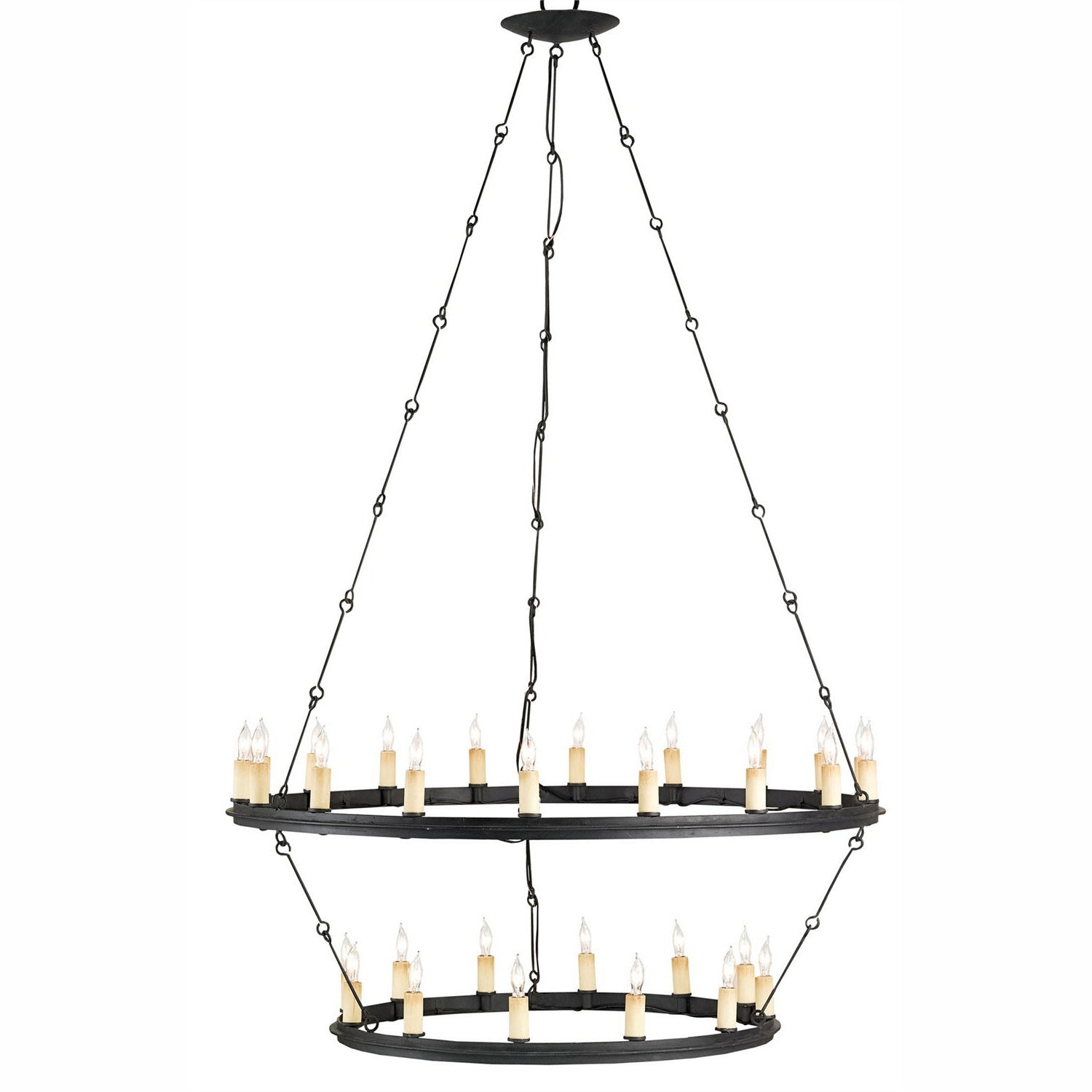 Currey and Company - 9935 - 30 Light Chandelier - Toulouse Chandelier - Blacksmith