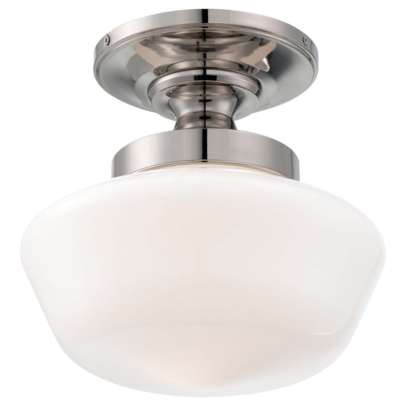 Minka-Lavery - 2255-613 - One Light Semi Flush Mount - Polished Nickel