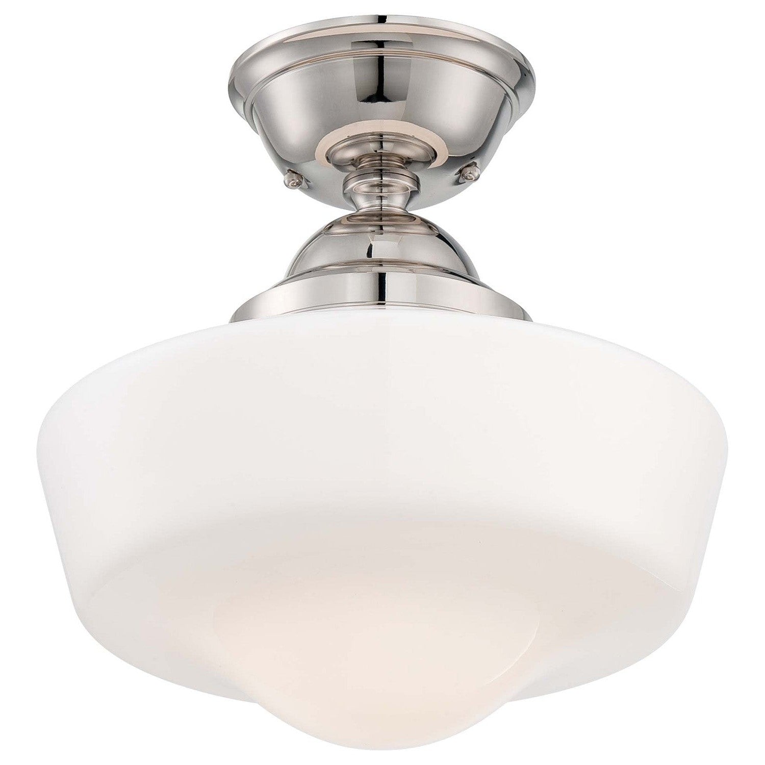 Minka-Lavery - 2257-613 - One Light Semi Flush Mount - Polished Nickel