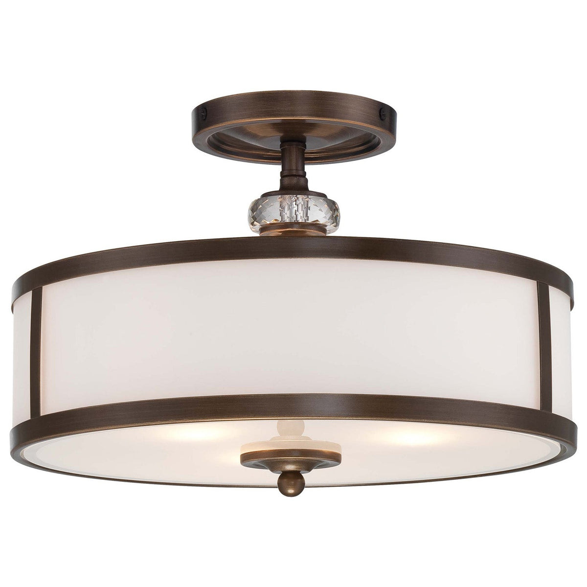 Minka-Lavery - 4942-570 - Three Light Semi Flush Mount - Thorndale - Dark Noble Bronze