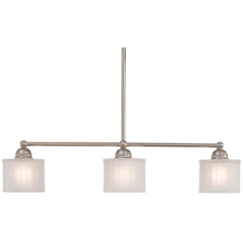 Minka-Lavery - 1734-613 - Three Light Island Pendant - 1730 Series - Polished Nickel