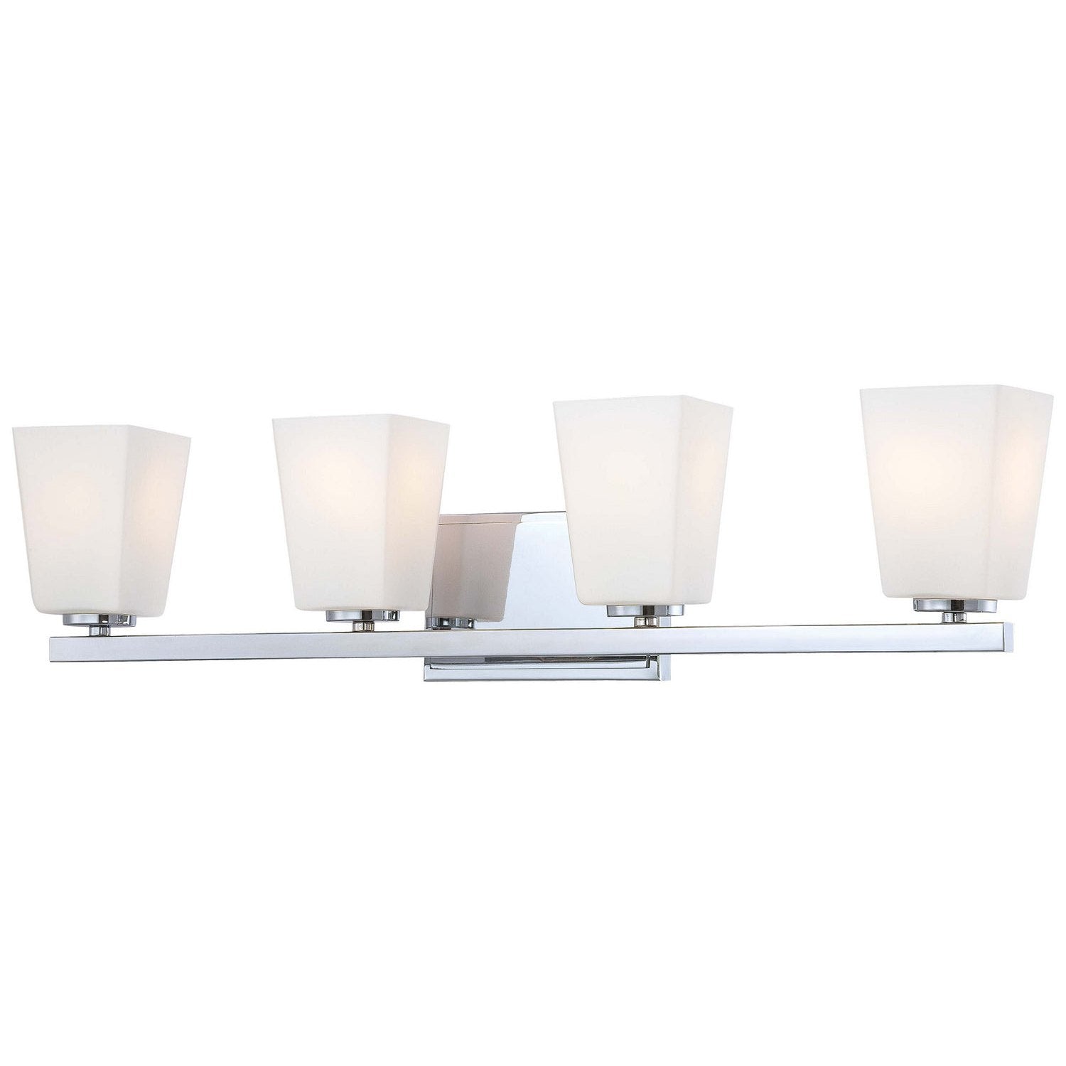 Minka-Lavery - 6544-77 - Four Light Bath - City Square - Chrome