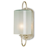 Currey and Company - 5129 - One Light Wall Sconce - Glacier Collection - Silver Leaf