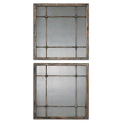 Uttermost - 13845 - Mirror, Set Of 2 - Saragano - Blue w/Aged Ivory