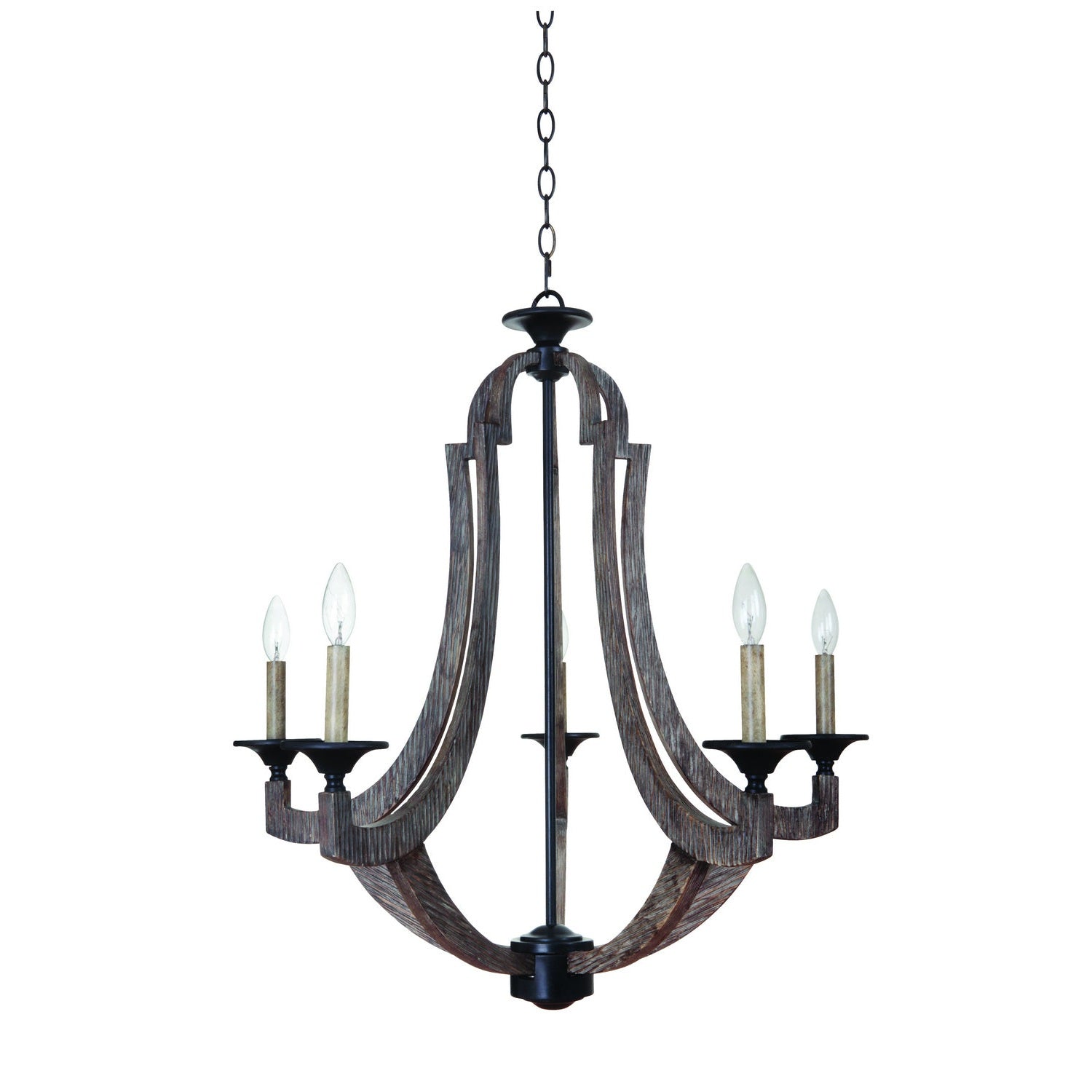 Craftmade - 35125-WP - Five Light Chandelier - Winton - Weathered Pine