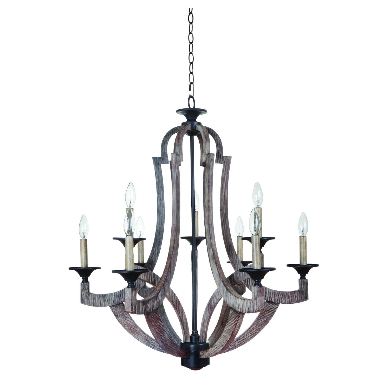 Craftmade - 35129-WP - Nine Light Chandelier - Winton - Weathered Pine